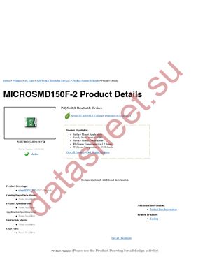 MICROSMD150F-2 datasheet  